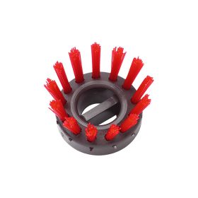 Lábtörlő kiegészítő "Domino", kefe, piros