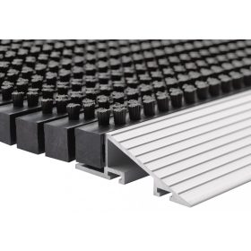   Lábtörlő "OUTLINE", erős, kefés, acélsodronnyal, Antracit, 50x80 cm