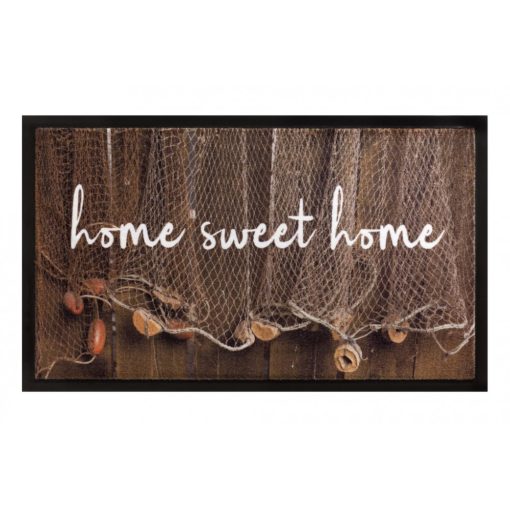 Lábtörlő, nyomtatott mintás, Home Sweet Home, 45x75 cm