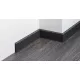 Tömör fekete szegélyléc, vízálló, ütésálló, 60mm magas, 250cm