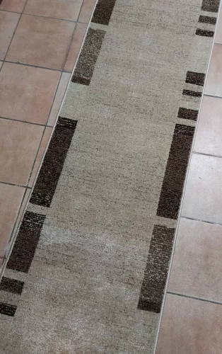 KNOXVILLE bézs futószőnyeg, nyírt, 60cm széles