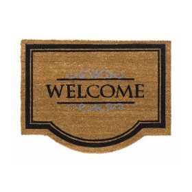   Lábtörlő, kókusz, "Coco Classic" Welcome, natúr, 60x80 cm