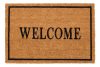 Lábtörlő, kókusz, festett mintás, "COCO-Welcome" 40x60 cm