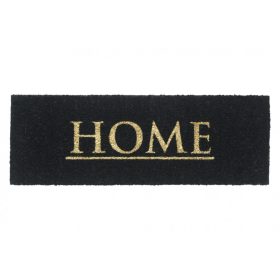 Lábtörlő, kókusz, HOME, fekete, 26x75 cm