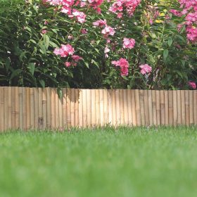 BAMBOO természetes bambusz kerti szegély, 35x100cm