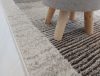 DESOTO szőnyeg, modern, puha, bézs-barna, 60x190