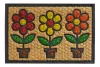 Lábtörlő, kókusz+gumi, strapabíró "Boucara-Flower" 40x60cm