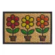 Lábtörlő, kókusz+gumi, strapabíró "Boucara-Flower" 40x60cm
