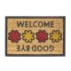 Lábtörlő, kókusz+gumi, strapabíró "Boucara-Welcome" 40x60cm