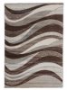 IBERIA szőnyeg, nyírt, barna, hullámos minta, 120x170