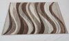 IBERIA szőnyeg, nyírt, barna, hullámos minta, 60x110