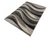 IBERIA szőnyeg, nyírt, szürke, hullámos minta, 160x230