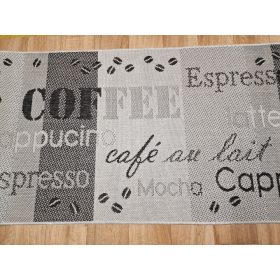   Konyhai szőnyeg "SISAL COFFEE" szürke, csúszásmentes, 80x200cm