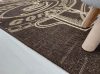 COFFEE szőnyeg, síkszövött, barna, konyhai, 160x230
