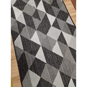 SISAL szőnyeg, síkszövött, (646) szürke, 80x150