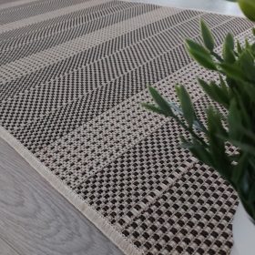   SISAL szőnyeg, síkszövött, bel/kültéri, csíkos, bézs, 140x200