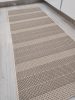 SISAL szőnyeg, síkszövött, bel/kültéri, csíkos, bézs, 80x200