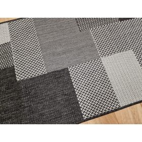 SISAL szőnyeg, síkszövött, (682) szürke, 80x200