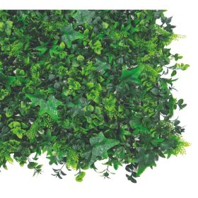 Zöldfal erdei levelekkel, VERTICAL-FOREST, zöld, 100x100cm