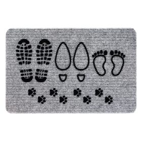 Lábtörlő, filc, "Flocky-Family" 40x60cm