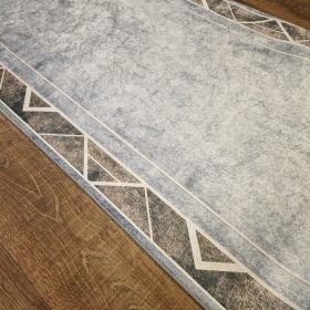   DESIGN "STEEL" puha, szivacsos szürkéskék futószőnyeg, 80cm széles