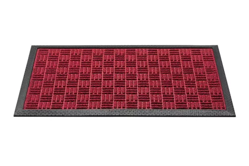 Lábtörlő, "SUPREME" red, erős filces felülettel, gumis hátoldallal, 40x60cm