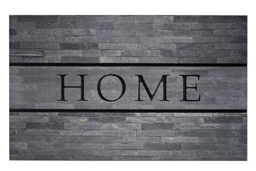 Modern design gumi lábtörlő, "Residence-Home-Stone", 45x75 cm