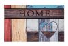 Modern design gumi lábtörlő, "Residence-Heart", 45x75 cm