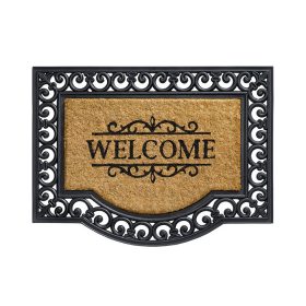   Lábtörlő, kókusz, gumi peremmel, "Impala-Welcome" 60x80cm