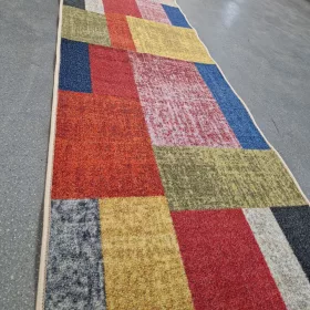 MOSAIC futószőnyeg, kockás színes, 80cm széles