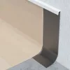Hohlkehl pvc profil, 250cm hosszú, 10cm magas, fehér
