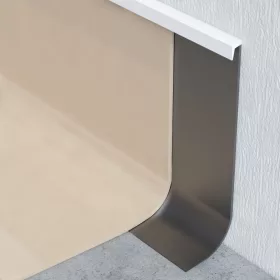 Hohlkehl pvc profil, 250cm hosszú, 10cm magas, fehér