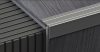 Öntapadós alumínium lépcsőélvédő, lezáró profil, 270cm, ezüst, 10x24,5mm