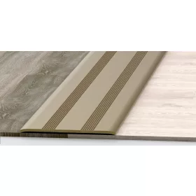   Öntapadós 35mm "lapos" burkolatváltó, alumínium, 90cm, pezsgő