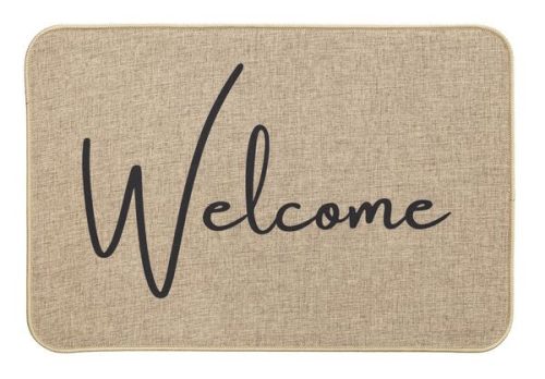 Lábtörlő, szegett, gumis hátoldal, "Arcade-Welcome" 40x60cm