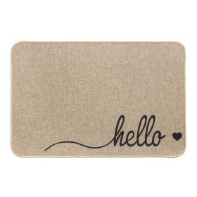   Lábtörlő, szegett, gumis hátoldal, "Arcade-Hello" 40x60cm