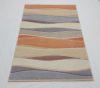 IBERIA szőnyeg, nyírt, színes, hullámos minta, 60x110
