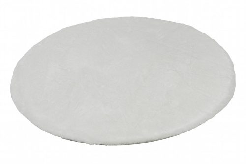 TENDER fehér, pihe puha szőnyeg, mosható, 120 kör