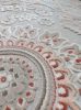 GENESIS viszkóz szőnyeg, 3D felületű, virágos, lazac szín, 135x195