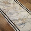 DESIGN "MARBLE" puha, szivacsos szürke futószőnyeg, 80cm széles