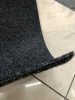 INDIANA fekete tűfilc, irodai padlószőnyeg, 200cm