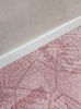 KANSAS rózsaszín padlószőnyeg, 400cm