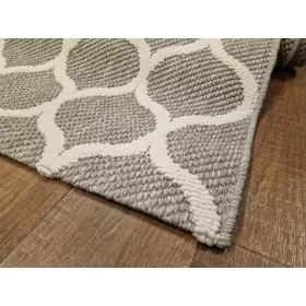   Boucle bel-,kültéri szőnyeg, síkszövött, puha, szürke, 80x150cm