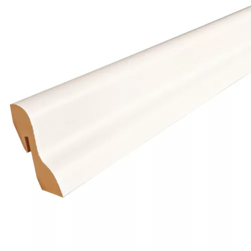Fehér MDF szegélyléc, 40mm magas, 275cm (D40)