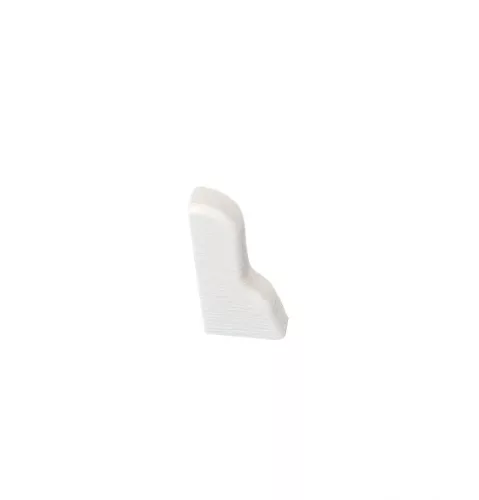 Bal végzáró, 40mm magas fehér MDF szegőléchez, 1db bal (D40)