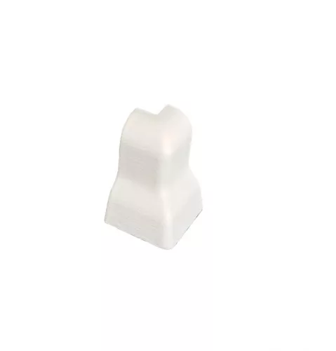 Külső sarok, 40mm magas fehér MDF szegőléchez, 1db (D40)