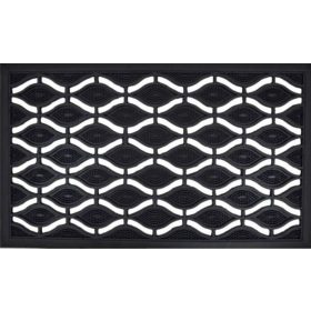 Lábtörlő, gumi, masszív, 45x75cm