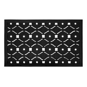 Lábtörlő, gumi, masszív, 45x75cm