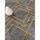 FRESH modern absztrakt szőnyeg, sárga-szürke, 160x230