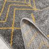 FRESH modern absztrakt szőnyeg, sárga-szürke, 80x150